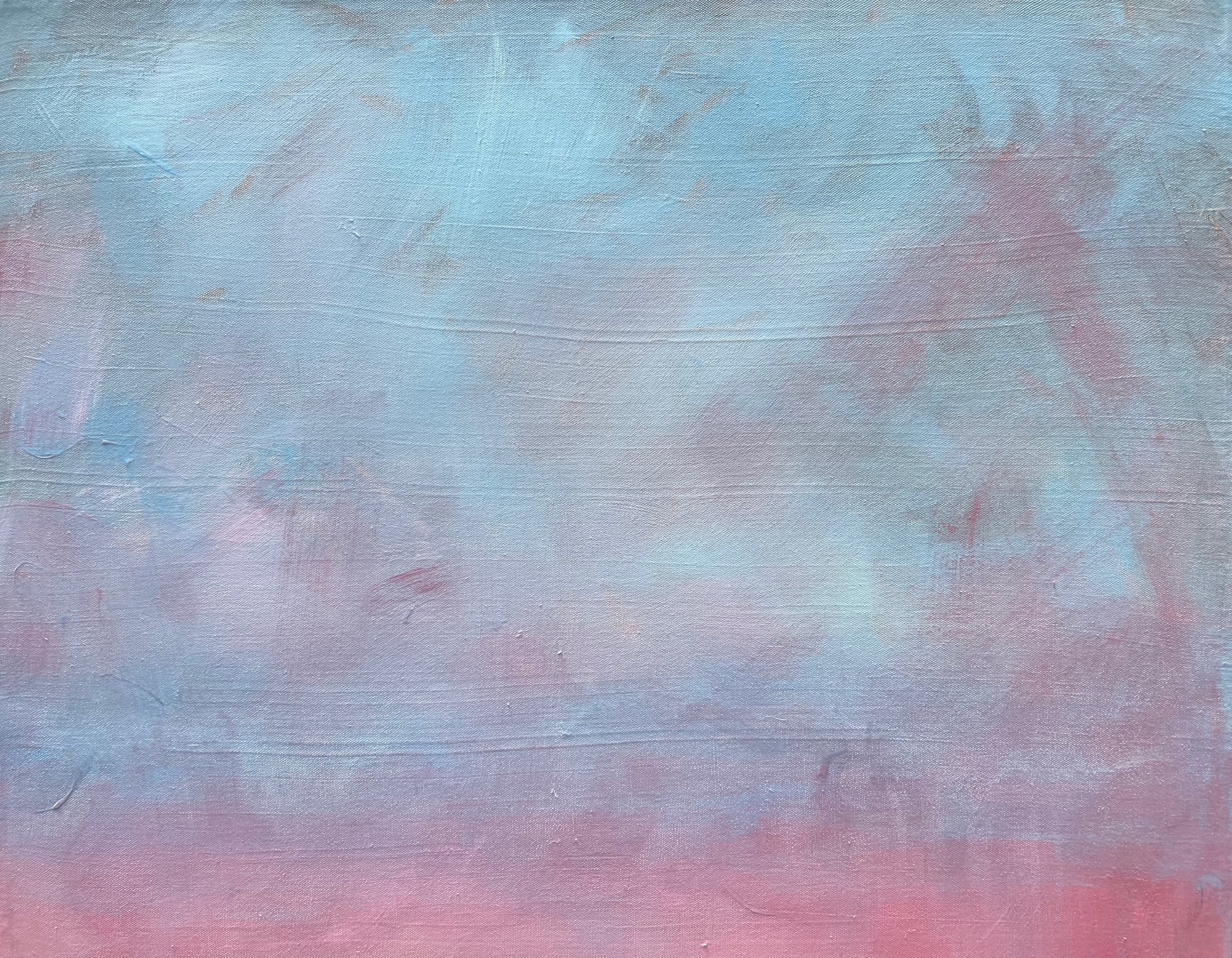 Detail — upper field, cerulean passages